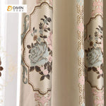 DIHIN HOME SImple Brown Flower Printed，Blackout Grommet Window Curtain for Living Room ,52x63-inch,1 Panel Roman Shades Curtains Window Blinds custom curtains blackout curtains curtains for living room sheer curtains curtain fabric linen curtains kitchen curtains velvet curtains pinch pleat curtains bay window curtains outdoor curtains pleated curtains floral curtains dining room curtains kitchen valances drapes for bedroom patio curtains nursery curtains grommet curtains