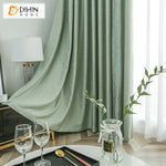 DIHIN HOME Simple Green Color High Quality Blackout Curtains With Lace,Cotton Linen,Blackout Grommet Window Curtain for Living Room ,52x63-inch,1 Panel Roman Shades Window Curtains Curtains Window Blinds Curtains Drapes linen drapery curtains and drapes windows drapes custom curtains blackout curtains curtains for living room window shades sheer curtains curtain fabric window treatments custom drapery