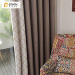 DIHIN HOME Simple Modern Coffee Color Geometry,Blackout Grommet Window Curtain for Living Room ,52x63-inch,1 Panel Roman Shades Curtains Window Blinds custom curtains blackout curtains curtains for living room sheer curtains curtain fabric linen curtains kitchen curtains velvet curtains pinch pleat curtains bay window curtains outdoor curtains pleated curtains floral curtains dining room curtains kitchen valances drapes for bedroom patio curtains nursery curtains grommet curtains