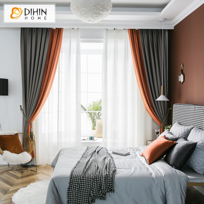 DIHIN HOME Simple Modern Solid Color Curtains,Blackout Grommet Window Curtain for Living Room ,52x63-inch,1 Panel Roman Shades Curtains Window Blinds custom curtains blackout curtains curtains for living room sheer curtains curtain fabric linen curtains kitchen curtains velvet curtains pinch pleat curtains bay window curtains outdoor curtains pleated curtains floral curtains dining room curtains kitchen valances drapes for bedroom patio curtains nursery curtains grommet curtains