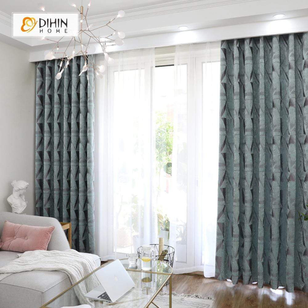 DIHIN HOME Simple Pattern Printed，Blackout Grommet Window Curtain for Living Room ,52x63-inch,1 Panel Roman Shades Curtains Window Blinds custom curtains blackout curtains curtains for living room sheer curtains curtain fabric linen curtains kitchen curtains velvet curtains pinch pleat curtains bay window curtains outdoor curtains pleated curtains floral curtains dining room curtains kitchen valances drapes for bedroom patio curtains nursery curtains grommet curtains