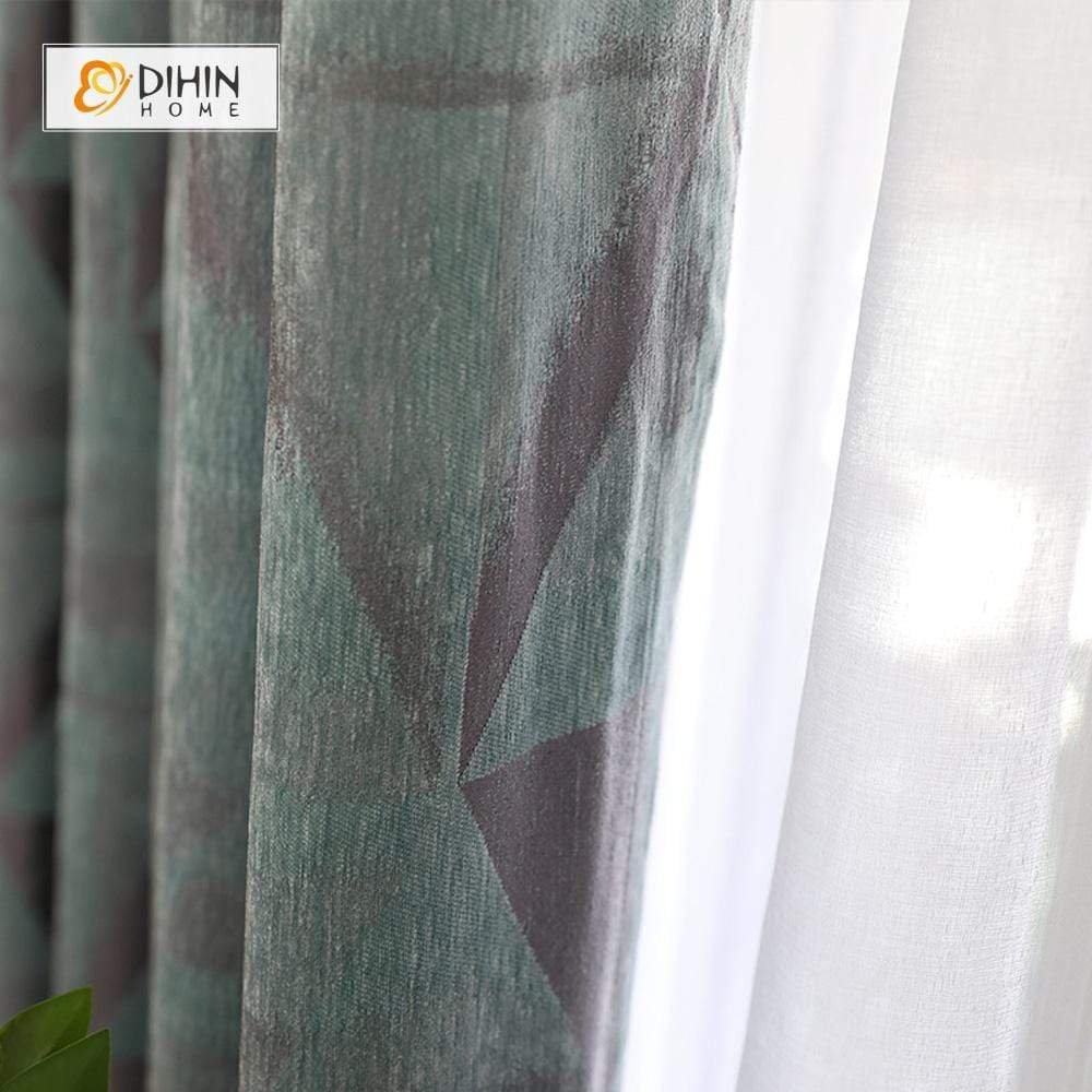 DIHIN HOME Simple Pattern Printed，Blackout Grommet Window Curtain for Living Room ,52x63-inch,1 Panel Roman Shades Curtains Window Blinds custom curtains blackout curtains curtains for living room sheer curtains curtain fabric linen curtains kitchen curtains velvet curtains pinch pleat curtains bay window curtains outdoor curtains pleated curtains floral curtains dining room curtains kitchen valances drapes for bedroom patio curtains nursery curtains grommet curtains