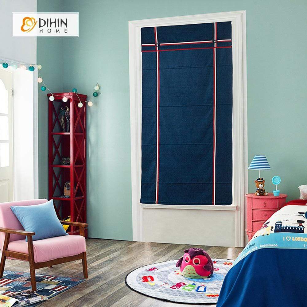 DIHIN HOME Simple Red and White Lines Printed Roman Shades ,Easy Install Washable Curtains ,Customized Window Curtain Drape, 24"W X 64"H Roman Shades Curtains Window Blinds custom curtains blackout curtains curtains for living room sheer curtains curtain fabric linen curtains kitchen curtains velvet curtains pinch pleat curtains bay window curtains outdoor curtains pleated curtains floral curtains dining room curtains kitchen valances drapes for bedroom patio curtains nursery curtains grommet curtains