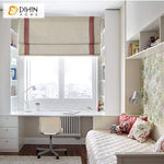 DIHIN HOME Simple Red Stripes Edge Printed Roman Shades ,Easy Install Washable Curtains ,Customized Window Curtain Drape, 24"W X 64" Roman Shades Curtains Window Blinds custom curtains blackout curtains curtains for living room sheer curtains curtain fabric linen curtains kitchen curtains velvet curtains pinch pleat curtains bay window curtains outdoor curtains pleated curtains floral curtains dining room curtains kitchen valances drapes for bedroom patio curtains nursery curtains grommet curtains
