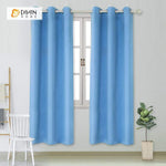 DIHIN HOME Simple Solid Blue Printed，Blackout Grommet Window Curtain for Living Room ,52x63-inch,1 Panel Roman Shades Curtains Window Blinds custom curtains blackout curtains curtains for living room sheer curtains curtain fabric linen curtains kitchen curtains velvet curtains pinch pleat curtains bay window curtains outdoor curtains pleated curtains floral curtains dining room curtains kitchen valances drapes for bedroom patio curtains nursery curtains grommet curtains