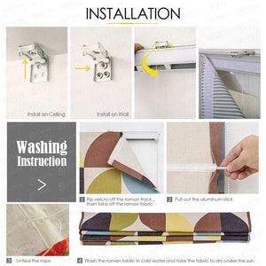 DIHIN HOME Simple Triangle Printed Roman Shades ,Easy Install Washable Curtains ,Customized Window Curtain Drape, 24"W X 64"H Roman Shades Curtains Window Blinds custom curtains blackout curtains curtains for living room sheer curtains curtain fabric linen curtains kitchen curtains velvet curtains pinch pleat curtains bay window curtains outdoor curtains pleated curtains floral curtains dining room curtains kitchen valances drapes for bedroom patio curtains nursery curtains grommet curtains