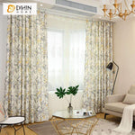 DIHIN HOME Simple Yellow Flowers Grey Leaves Printed,Blackout Grommet Window Curtain for Living Room ,52x63-inch,1 Panel Roman Shades Curtains Window Blinds custom curtains blackout curtains curtains for living room sheer curtains curtain fabric linen curtains kitchen curtains velvet curtains pinch pleat curtains bay window curtains outdoor curtains pleated curtains floral curtains dining room curtains kitchen valances drapes for bedroom patio curtains nursery curtains grommet curtains