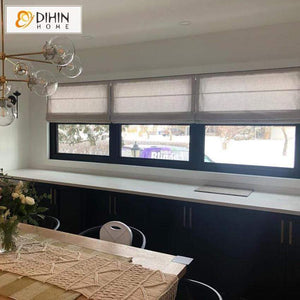 DIHIN HOME Small Solid Color Printed Roman Shades ,Easy Install Washable Curtains ,Customized Window Curtain Drape, 24"W X 64" Roman Shades Curtains Window Blinds custom curtains blackout curtains curtains for living room sheer curtains curtain fabric linen curtains kitchen curtains velvet curtains pinch pleat curtains bay window curtains outdoor curtains pleated curtains floral curtains dining room curtains kitchen valances drapes for bedroom patio curtains nursery curtains grommet curtains