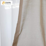 DIHIN HOME Solid Brown Printed Sheer Curtain,Blackout Grommet Window Curtain for Living Room ,52x63-inch,1 Panel Roman Shades Curtains Window Blinds custom curtains blackout curtains curtains for living room sheer curtains curtain fabric linen curtains kitchen curtains velvet curtains pinch pleat curtains bay window curtains outdoor curtains pleated curtains floral curtains dining room curtains kitchen valances drapes for bedroom patio curtains nursery curtains grommet curtains
