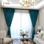 DIHIN HOME Solid Cyan Printed，Blackout Grommet Window Curtain for Living Room ,52x63-inch,1 Panel Roman Shades Curtains Window Blinds custom curtains blackout curtains curtains for living room sheer curtains curtain fabric linen curtains kitchen curtains velvet curtains pinch pleat curtains bay window curtains outdoor curtains pleated curtains floral curtains dining room curtains kitchen valances drapes for bedroom patio curtains nursery curtains grommet curtains