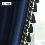 DIHIN HOME Solid Dark Blue and Decoration Embroidered Valance ,Blackout Curtains Grommet Window Curtain for Living Room ,52x84-inch,1 Panel Roman Shades Curtains Window Blinds custom curtains blackout curtains curtains for living room sheer curtains curtain fabric linen curtains kitchen curtains velvet curtains pinch pleat curtains bay window curtains outdoor curtains pleated curtains floral curtains dining room curtains kitchen valances drapes for bedroom patio curtains nursery curtains grommet curtains