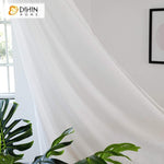DIHIN HOME Solid Elegant White Printed Sheer Curtain,Blackout Grommet Window Curtain for Living Room ,52x63-inch,1 Panel Roman Shades Curtains Window Blinds custom curtains blackout curtains curtains for living room sheer curtains curtain fabric linen curtains kitchen curtains velvet curtains pinch pleat curtains bay window curtains outdoor curtains pleated curtains floral curtains dining room curtains kitchen valances drapes for bedroom patio curtains nursery curtains grommet curtains