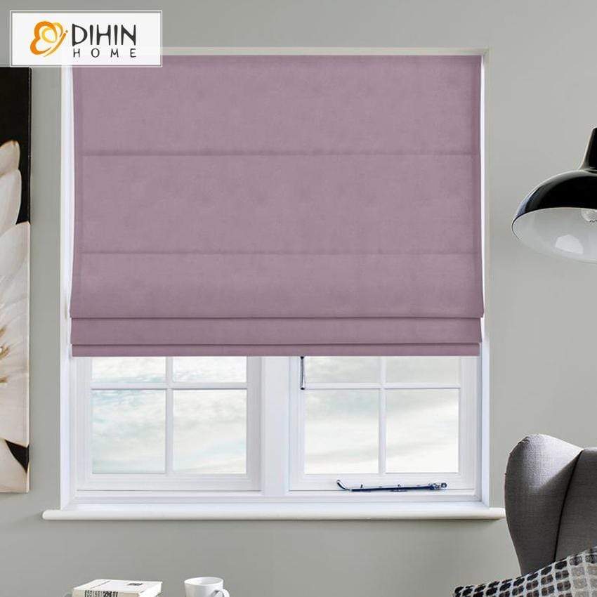 DIHIN HOME Solid Purple Printed Roman Shades ,Easy Install Washable Curtains ,Customized Window Curtain Drape, 24"W X 64" Roman Shades Curtains Window Blinds custom curtains blackout curtains curtains for living room sheer curtains curtain fabric linen curtains kitchen curtains velvet curtains pinch pleat curtains bay window curtains outdoor curtains pleated curtains floral curtains dining room curtains kitchen valances drapes for bedroom patio curtains nursery curtains grommet curtains
