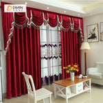 DIHIN HOME Solid Red and Decoration Embroidered Valance ,Blackout Curtains Grommet Window Curtain for Living Room ,52x84-inch,1 Panel Roman Shades Curtains Window Blinds custom curtains blackout curtains curtains for living room sheer curtains curtain fabric linen curtains kitchen curtains velvet curtains pinch pleat curtains bay window curtains outdoor curtains pleated curtains floral curtains dining room curtains kitchen valances drapes for bedroom patio curtains nursery curtains grommet curtains