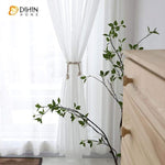 DIHIN HOME Solid White Lines Embroidered Sheer Curtain,Blackout Grommet Window Curtain for Living Room ,52x63-inch,1 Panel Roman Shades Curtains Window Blinds custom curtains blackout curtains curtains for living room sheer curtains curtain fabric linen curtains kitchen curtains velvet curtains pinch pleat curtains bay window curtains outdoor curtains pleated curtains floral curtains dining room curtains kitchen valances drapes for bedroom patio curtains nursery curtains grommet curtains