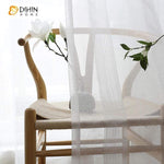 DIHIN HOME Solid White Lines Embroidered Sheer Curtain,Blackout Grommet Window Curtain for Living Room ,52x63-inch,1 Panel Roman Shades Curtains Window Blinds custom curtains blackout curtains curtains for living room sheer curtains curtain fabric linen curtains kitchen curtains velvet curtains pinch pleat curtains bay window curtains outdoor curtains pleated curtains floral curtains dining room curtains kitchen valances drapes for bedroom patio curtains nursery curtains grommet curtains