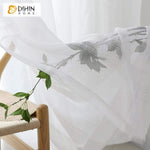 DIHIN HOME Solid White Lines Embroidered Sheer Curtain,Blackout Grommet Window Curtain for Living Room ,52x63-inch,1 Panel Roman Shades Curtains Window Blinds custom curtains blackout curtains curtains for living room sheer curtains curtain fabric linen curtains kitchen curtains velvet curtains pinch pleat curtains bay window curtains outdoor curtains pleated curtains floral curtains dining room curtains kitchen valances drapes for bedroom patio curtains nursery curtains grommet curtains
