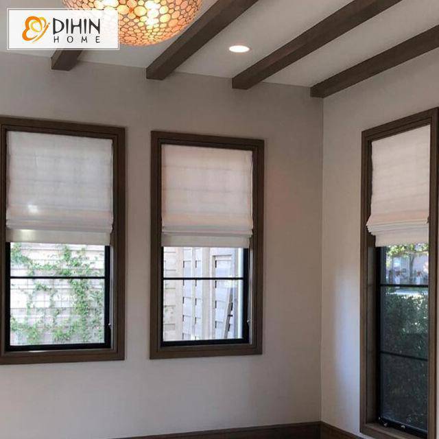 DIHIN HOME Solid White Printed Roman Shades ,Easy Install Washable Curtains ,Customized Window Curtain Drape, 24"W X 64"H Roman Shades Curtains Window Blinds custom curtains blackout curtains curtains for living room sheer curtains curtain fabric linen curtains kitchen curtains velvet curtains pinch pleat curtains bay window curtains outdoor curtains pleated curtains floral curtains dining room curtains kitchen valances drapes for bedroom patio curtains nursery curtains grommet curtains