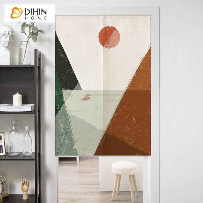 DIHIN HOME Swinmming Printed Japanese Noren Doorway Curtain Tapestry,Cotton Linen,Door Way Curtain Door Hanging Tapestry,33.5''Wx59''L,1 Panel Roman Shades Curtains Window Blinds custom curtains blackout curtains curtains for living room sheer curtains curtain fabric linen curtains kitchen curtains velvet curtains pinch pleat curtains bay window curtains outdoor curtains pleated curtains floral curtains dining room curtains kitchen valances drapes for bedroom patio curtains nursery curtains grommet curtains