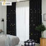 DIHIN HOME Triangle Embroidered，Blackout Grommet Window Curtain for Living Room ,52x63-inch,1 Panel Roman Shades Curtains Window Blinds custom curtains blackout curtains curtains for living room sheer curtains curtain fabric linen curtains kitchen curtains velvet curtains pinch pleat curtains bay window curtains outdoor curtains pleated curtains floral curtains dining room curtains kitchen valances drapes for bedroom patio curtains nursery curtains grommet curtains
