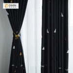 DIHIN HOME Triangle Embroidered，Blackout Grommet Window Curtain for Living Room ,52x63-inch,1 Panel Roman Shades Curtains Window Blinds custom curtains blackout curtains curtains for living room sheer curtains curtain fabric linen curtains kitchen curtains velvet curtains pinch pleat curtains bay window curtains outdoor curtains pleated curtains floral curtains dining room curtains kitchen valances drapes for bedroom patio curtains nursery curtains grommet curtains