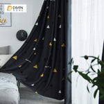 DIHIN HOME Triangle Embroidered，Blackout Grommet Window Curtain for Living Room ,52x63-inch,1 Panel Roman Shades Curtains Window Blinds custom curtains blackout curtains curtains for living room sheer curtains curtain fabric linen curtains kitchen curtains velvet curtains pinch pleat curtains bay window curtains outdoor curtains pleated curtains floral curtains dining room curtains kitchen valances drapes for bedroom patio curtains nursery curtains grommet curtains
