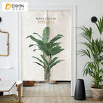 DIHIN HOME Tropical Banana Leaf Printed Japanese Noren Doorway Curtain Tapestry,Cotton Linen,Door Way Curtain Door Hanging Tapestry,33.5''Wx59''L,1 Panel Roman Shades Window Curtains Curtains Window Blinds Curtains Drapes linen drapery curtains and drapes windows drapes custom curtains blackout curtains curtains for living room window shades sheer curtains curtain fabric window treatments custom drapery