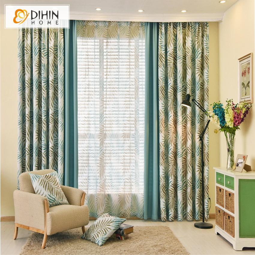 DIHIN HOME Tropical Banana Leaves Printed,Blackout Grommet Window Curtain for Living Room ,52x63-inch,1 Panel Roman Shades Curtains Window Blinds custom curtains blackout curtains curtains for living room sheer curtains curtain fabric linen curtains kitchen curtains velvet curtains pinch pleat curtains bay window curtains outdoor curtains pleated curtains floral curtains dining room curtains kitchen valances drapes for bedroom patio curtains nursery curtains grommet curtains