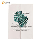 DIHIN HOME Tropical Leaves Printed Japanese Noren Doorway Curtain Tapestry,Cotton Linen,Door Way Curtain Door Hanging Tapestry,33.5''Wx59''L,1 Panel Roman Shades Window Curtains Curtains Window Blinds Curtains Drapes linen drapery curtains and drapes windows drapes custom curtains blackout curtains curtains for living room window shades sheer curtains curtain fabric window treatments custom drapery