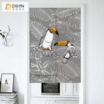 DIHIN HOME Tropical Parrots Printed Japanese Noren Doorway Curtain Tapestry,Cotton Linen,Door Way Curtain Door Hanging Tapestry,33.5''Wx59''L,1 Panel Roman Shades Window Curtains Curtains Window Blinds Curtains Drapes linen drapery curtains and drapes windows drapes custom curtains blackout curtains curtains for living room window shades sheer curtains curtain fabric window treatments custom drapery