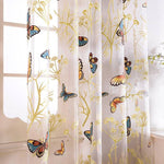 DIHIN HOME Tropical Pastoral Butterfly Printed Sheer Curtains,Grommet Window Curtain for Living Room ,52x63-inch,1 Panel Roman Shades Curtains Window Blinds custom curtains blackout curtains curtains for living room sheer curtains curtain fabric linen curtains kitchen curtains velvet curtains pinch pleat curtains bay window curtains outdoor curtains pleated curtains floral curtains dining room curtains kitchen valances drapes for bedroom patio curtains nursery curtains grommet curtains