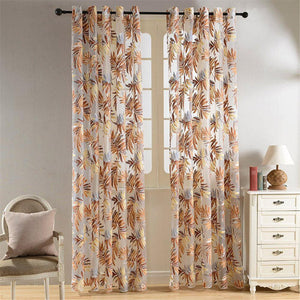 DIHIN HOME Tropical Pastoral Leaves Printed Sheer Curtains,Grommet Window Curtain for Living Room ,52x63-inch,1 Panel Roman Shades Curtains Window Blinds custom curtains blackout curtains curtains for living room sheer curtains curtain fabric linen curtains kitchen curtains velvet curtains pinch pleat curtains bay window curtains outdoor curtains pleated curtains floral curtains dining room curtains kitchen valances drapes for bedroom patio curtains nursery curtains grommet curtains