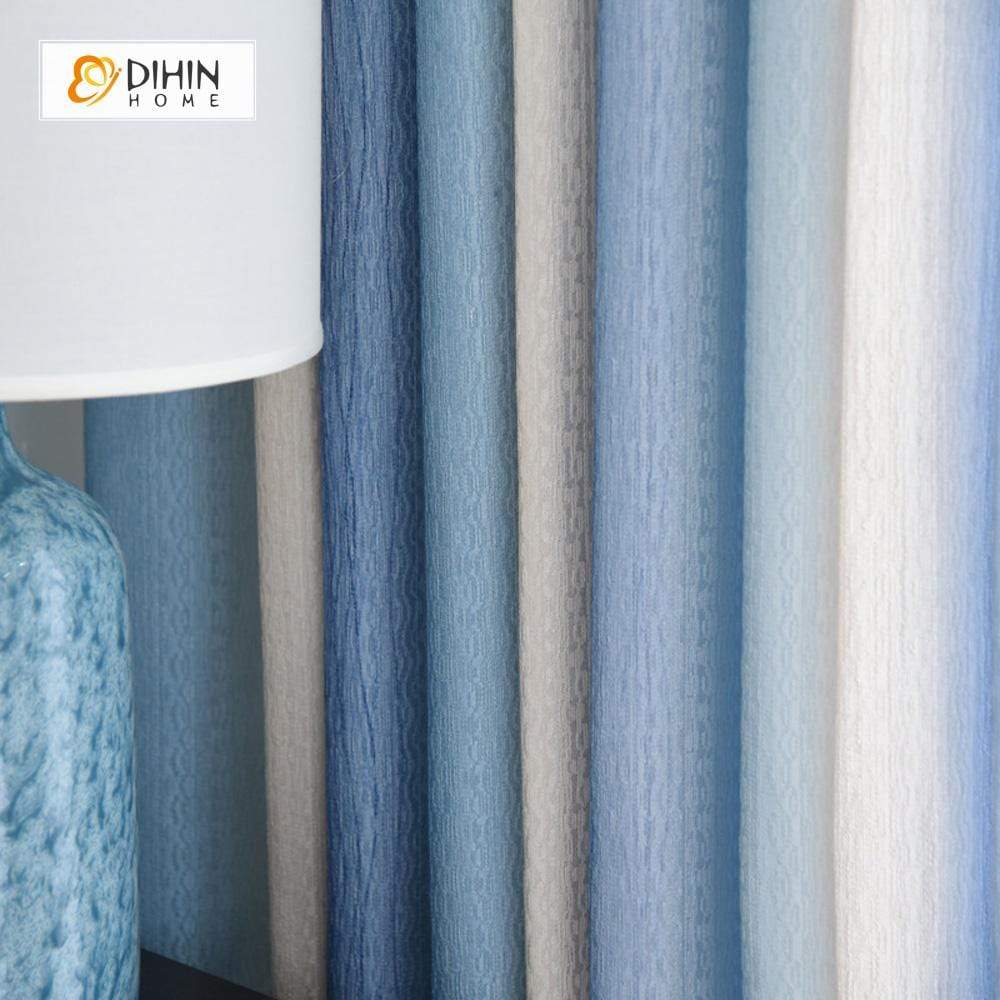 DIHIN HOME Various Blue Printed，Blackout Grommet Window Curtain for Living Room ,52x63-inch,1 Panel Roman Shades Curtains Window Blinds custom curtains blackout curtains curtains for living room sheer curtains curtain fabric linen curtains kitchen curtains velvet curtains pinch pleat curtains bay window curtains outdoor curtains pleated curtains floral curtains dining room curtains kitchen valances drapes for bedroom patio curtains nursery curtains grommet curtains
