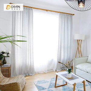DIHIN HOME Vertical and horizontal Lines Printed，Blackout Grommet Window Curtain for Living Room ,52x63-inch,1 Panel Roman Shades Curtains Window Blinds custom curtains blackout curtains curtains for living room sheer curtains curtain fabric linen curtains kitchen curtains velvet curtains pinch pleat curtains bay window curtains outdoor curtains pleated curtains floral curtains dining room curtains kitchen valances drapes for bedroom patio curtains nursery curtains grommet curtains