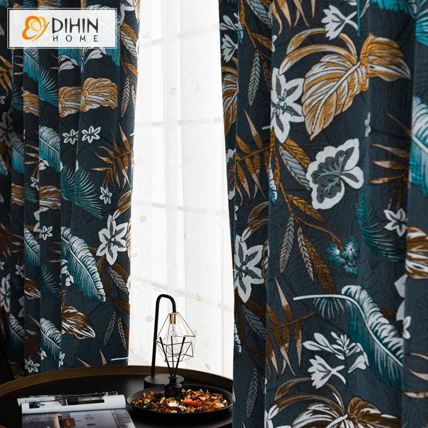 DIHIN HOME Vintage Fallen Leaves Printed,Blackout Grommet Window Curtain for Living Room ,52x63-inch,1 Panel Roman Shades Curtains Window Blinds custom curtains blackout curtains curtains for living room sheer curtains curtain fabric linen curtains kitchen curtains velvet curtains pinch pleat curtains bay window curtains outdoor curtains pleated curtains floral curtains dining room curtains kitchen valances drapes for bedroom patio curtains nursery curtains grommet curtains