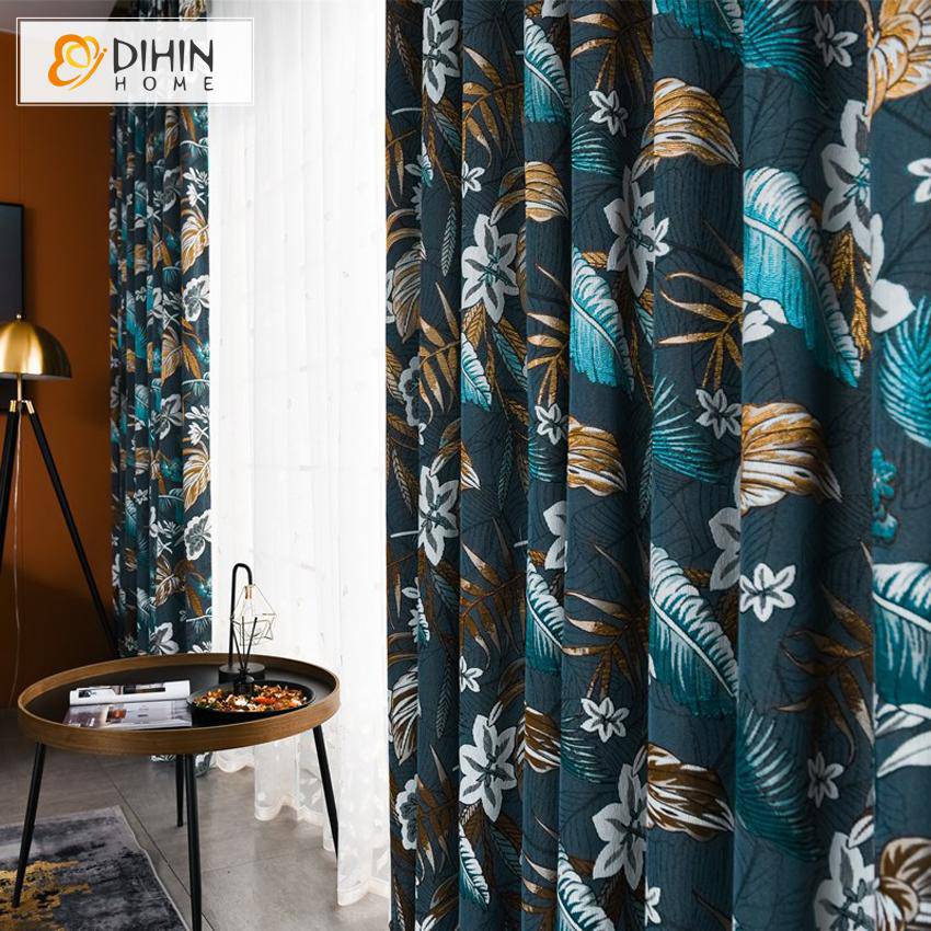DIHIN HOME Vintage Fallen Leaves Printed,Blackout Grommet Window Curtain for Living Room ,52x63-inch,1 Panel Roman Shades Curtains Window Blinds custom curtains blackout curtains curtains for living room sheer curtains curtain fabric linen curtains kitchen curtains velvet curtains pinch pleat curtains bay window curtains outdoor curtains pleated curtains floral curtains dining room curtains kitchen valances drapes for bedroom patio curtains nursery curtains grommet curtains