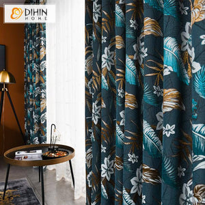 DIHIN HOME Vintage Fallen Leaves Printed,Blackout Grommet Window Curtain for Living Room ,52x63-inch,1 Panel Roman Shades Curtains Window Blinds custom curtains blackout curtains curtains for living room sheer curtains curtain fabric linen curtains kitchen curtains velvet curtains pinch pleat curtains bay window curtains outdoor curtains pleated curtains floral curtains dining room curtains kitchen valances drapes for bedroom patio curtains nursery curtains grommet curtains