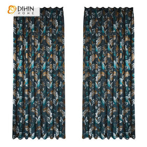 DIHIN HOME Vintage Fallen Leaves Printed,Blackout Grommet Window Curtain for Living Room ,52x63-inch,1 Panel Roman Shades Curtains Window Blinds custom curtains blackout curtains curtains for living room sheer curtains curtain fabric linen curtains kitchen curtains velvet curtains pinch pleat curtains bay window curtains outdoor curtains pleated curtains floral curtains dining room curtains kitchen valances drapes for bedroom patio curtains nursery curtains grommet curtains