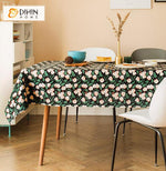 DIHIN HOME Vintage Garden Flowers Printed Tablecloth For Rectangle Tables,Custom Washed Linen Tablecloth,Handmade Rectangle Table Cover Roman Shades Curtains Window Blinds custom curtains blackout curtains curtains for living room sheer curtains curtain fabric linen curtains kitchen curtains velvet curtains pinch pleat curtains bay window curtains outdoor curtains pleated curtains floral curtains dining room curtains kitchen valances drapes for bedroom patio curtains nursery curtains grommet curtains