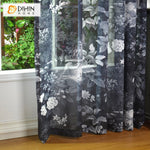 DIHIN HOME Vintage Ink Flowers and Birds Printed Sheer Curtain, Grommet Window Curtain for Living Room ,52x63-inch,1 Panelriped Roman Shades Curtains Window Blinds custom curtains blackout curtains curtains for living room sheer curtains curtain fabric linen curtains kitchen curtains velvet curtains pinch pleat curtains bay window curtains outdoor curtains pleated curtains floral curtains dining room curtains kitchen valances drapes for bedroom patio curtains nursery curtains grommet curtains
