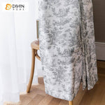 DIHIN HOME Vintage Ink Landscape Printed,Blackout Grommet Window Curtain for Living Room ,52x63-inch,1 Panel Roman Shades Curtains Window Blinds custom curtains blackout curtains curtains for living room sheer curtains curtain fabric linen curtains kitchen curtains velvet curtains pinch pleat curtains bay window curtains outdoor curtains pleated curtains floral curtains dining room curtains kitchen valances drapes for bedroom patio curtains nursery curtains grommet curtains