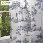 DIHIN HOME Vintage Ink Trees Printed Sheer Curtain, Grommet Window Curtain for Living Room ,52x63-inch,1 Panelriped Roman Shades Curtains Window Blinds custom curtains blackout curtains curtains for living room sheer curtains curtain fabric linen curtains kitchen curtains velvet curtains pinch pleat curtains bay window curtains outdoor curtains pleated curtains floral curtains dining room curtains kitchen valances drapes for bedroom patio curtains nursery curtains grommet curtains