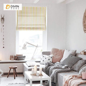 DIHIN HOME Warm Color Stripes Printed Roman Shades ,Easy Install Washable Curtains ,Customized Window Curtain Drape, 24"W X 64"H Roman Shades Curtains Window Blinds custom curtains blackout curtains curtains for living room sheer curtains curtain fabric linen curtains kitchen curtains velvet curtains pinch pleat curtains bay window curtains outdoor curtains pleated curtains floral curtains dining room curtains kitchen valances drapes for bedroom patio curtains nursery curtains grommet curtains