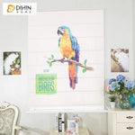DIHIN HOME Watercolor Bird Printed Roman Shades,Easy Install Washable Curtains ,Customized Window Curtain Drape, 24"W X 64" Roman Shades Curtains Window Blinds custom curtains blackout curtains curtains for living room sheer curtains curtain fabric linen curtains kitchen curtains velvet curtains pinch pleat curtains bay window curtains outdoor curtains pleated curtains floral curtains dining room curtains kitchen valances drapes for bedroom patio curtains nursery curtains grommet curtains