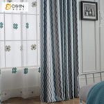 DIHIN HOME Wavy Lines Printed,Blackout Grommet Window Curtain for Living Room ,52x63-inch,1 Pane Roman Shades Curtains Window Blinds custom curtains blackout curtains curtains for living room sheer curtains curtain fabric linen curtains kitchen curtains velvet curtains pinch pleat curtains bay window curtains outdoor curtains pleated curtains floral curtains dining room curtains kitchen valances drapes for bedroom patio curtains nursery curtains grommet curtains