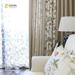 DIHIN HOME White and Red Flowers Printed，Blackout Grommet Window Curtain for Living Room ,52x63-inch,1 Panel Roman Shades Curtains Window Blinds custom curtains blackout curtains curtains for living room sheer curtains curtain fabric linen curtains kitchen curtains velvet curtains pinch pleat curtains bay window curtains outdoor curtains pleated curtains floral curtains dining room curtains kitchen valances drapes for bedroom patio curtains nursery curtains grommet curtains