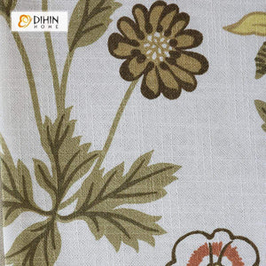 DIHIN HOME White and Red Flowers Printed，Blackout Grommet Window Curtain for Living Room ,52x63-inch,1 Panel Roman Shades Curtains Window Blinds custom curtains blackout curtains curtains for living room sheer curtains curtain fabric linen curtains kitchen curtains velvet curtains pinch pleat curtains bay window curtains outdoor curtains pleated curtains floral curtains dining room curtains kitchen valances drapes for bedroom patio curtains nursery curtains grommet curtains
