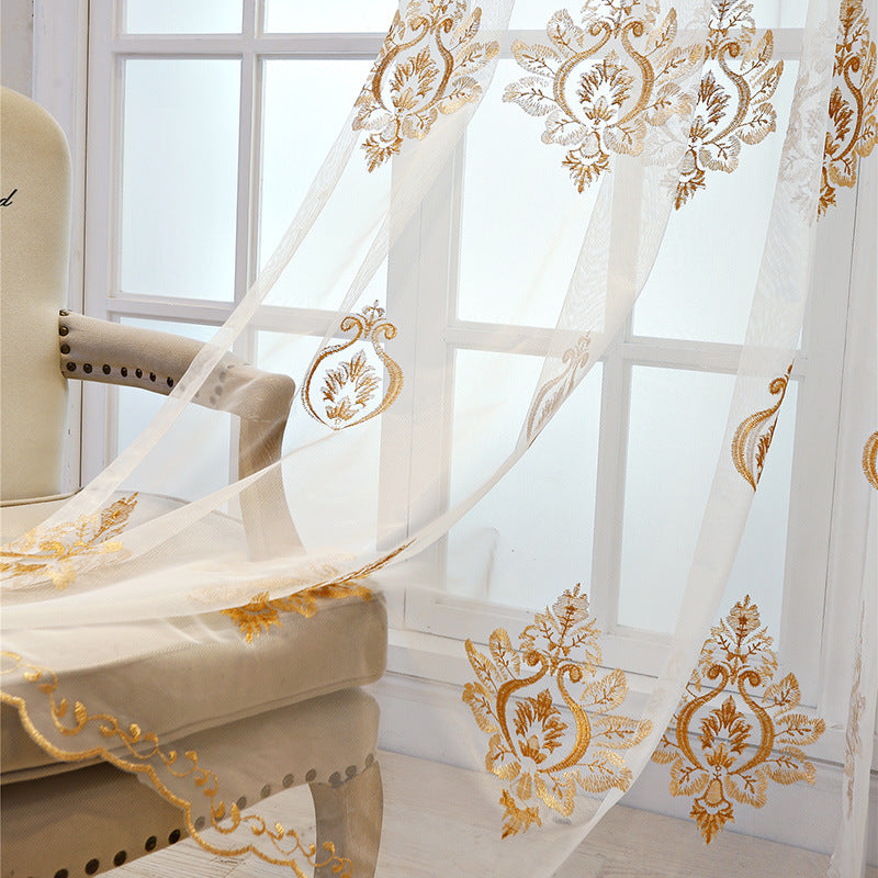 DIHIN HOME White Emboridered,Sheer Curtain, Grommet Window Curtain for Living Room ,52x63-inch,1 Panel Roman Shades Curtains Window Blinds custom curtains blackout curtains curtains for living room sheer curtains curtain fabric linen curtains kitchen curtains velvet curtains pinch pleat curtains bay window curtains outdoor curtains pleated curtains floral curtains dining room curtains kitchen valances drapes for bedroom patio curtains nursery curtains grommet curtains