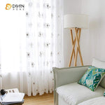 DIHIN HOME White Embroidered Sheer Curtain, Grommet Window Curtain for Living Room ,52x63-inch,1 Panel Roman Shades Curtains Window Blinds custom curtains blackout curtains curtains for living room sheer curtains curtain fabric linen curtains kitchen curtains velvet curtains pinch pleat curtains bay window curtains outdoor curtains pleated curtains floral curtains dining room curtains kitchen valances drapes for bedroom patio curtains nursery curtains grommet curtains