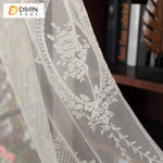 DIHIN HOME White Lace Embroidery ,Sheer Curtain, Grommet Window Curtain for Living Room ,52x63-inch,1 Panel Roman Shades Curtains Window Blinds custom curtains blackout curtains curtains for living room sheer curtains curtain fabric linen curtains kitchen curtains velvet curtains pinch pleat curtains bay window curtains outdoor curtains pleated curtains floral curtains dining room curtains kitchen valances drapes for bedroom patio curtains nursery curtains grommet curtains
